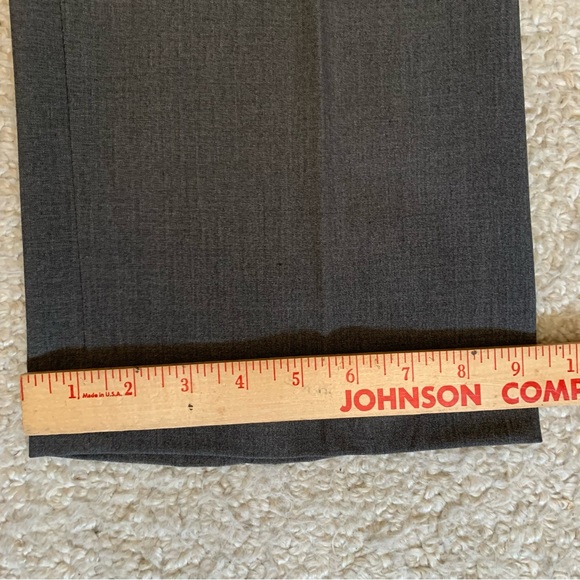 Ellen Tracy Stretch Straight Leg Trousers ~ Size 8 ~ Charcoal ~ Classic Workwear - Picture 9 of 14